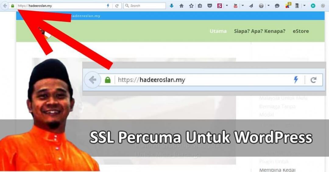 Panduan Pasang SSL Percuma WordPress