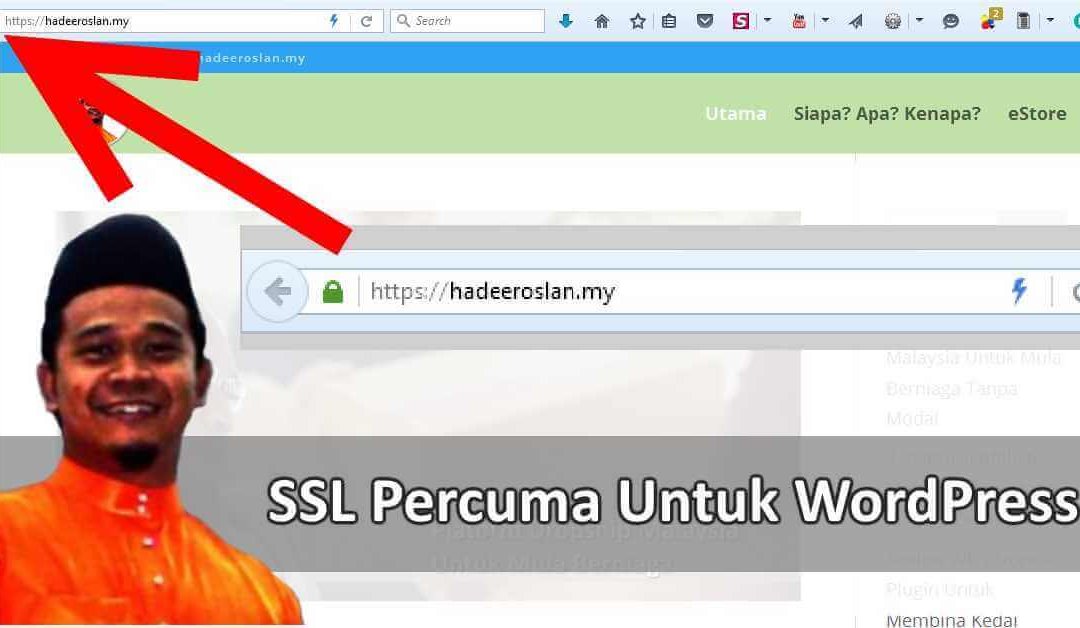 Panduan Pasang SSL Percuma WordPress