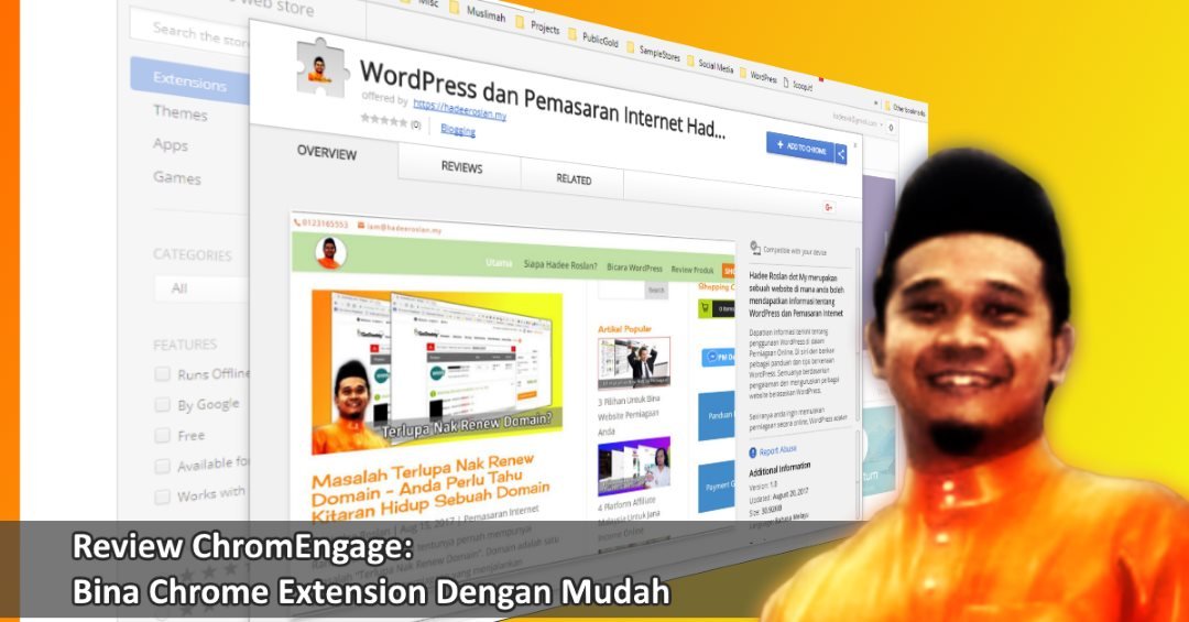 Review ChromEngage – Bina Chrome Extension Untuk Website Dengan Mudah